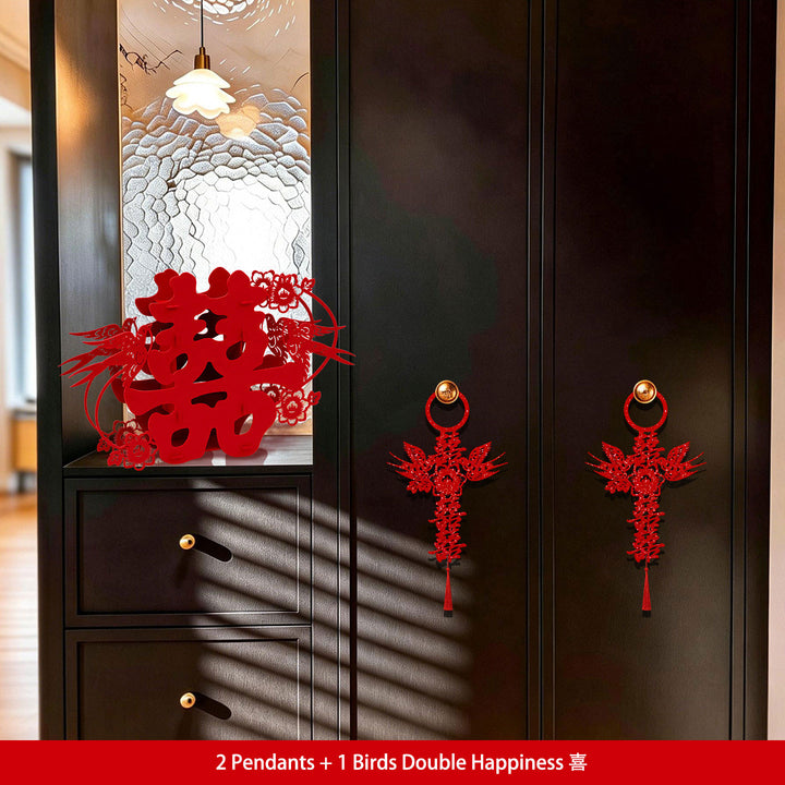 Chinese Gourds Double Happiness Wedding Decoration Sets