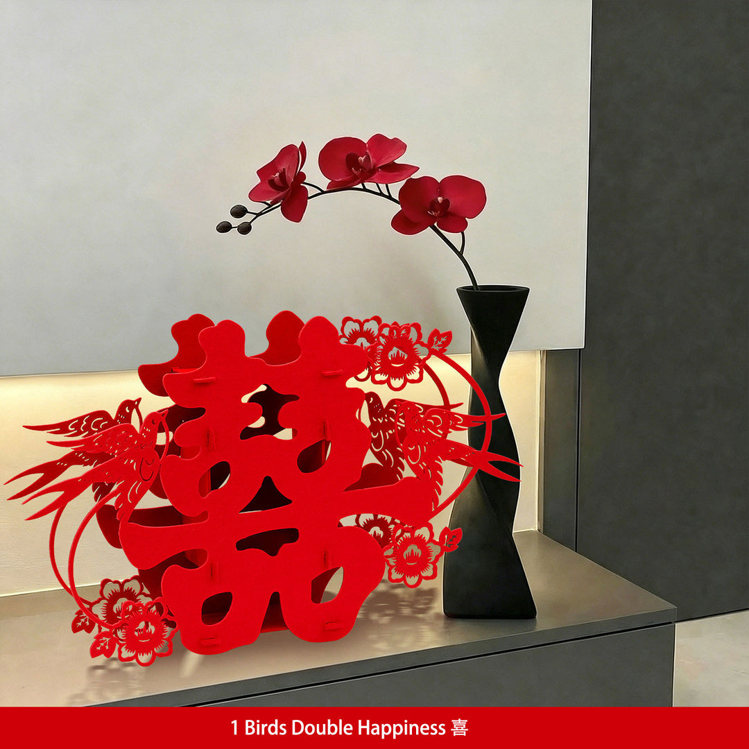Chinese Gourds Double Happiness Wedding Decoration Sets