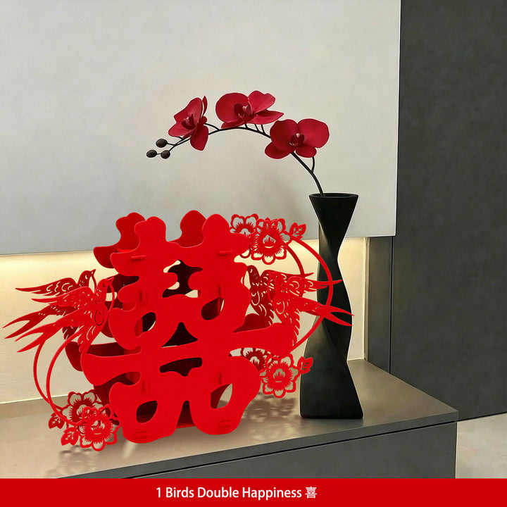 Chinese Gourds Double Happiness Wedding Decoration Sets