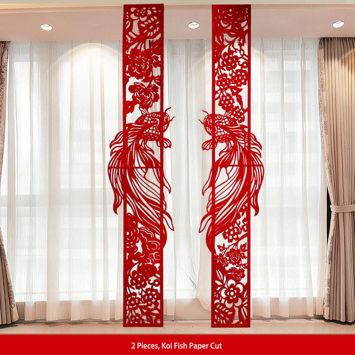 Chinese Double Happiness Paper Cut Wedding Decoration Backdrop