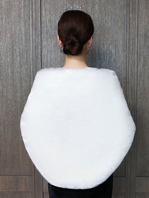 Artificial Fur Evening Party Wedding Bride Wrap ShawlArtificial Fur Evening Party Wedding Bride Wrap Shawl
