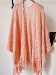 Crochet Knitted Cheongsam Cardigan Wrap Shawl