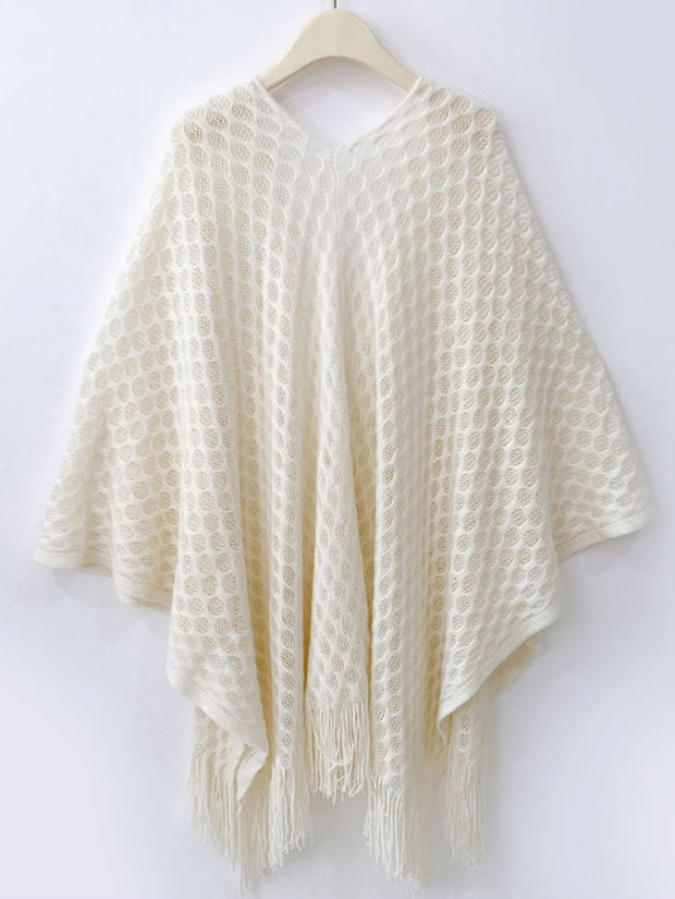 Crochet Knitted Cheongsam Cardigan Wrap Shawl