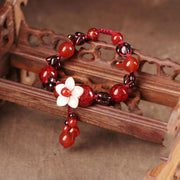 Handmade Red Agate Gamet String Bracelets