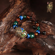 Handmade Green Azure Stone Beads String Bracelets