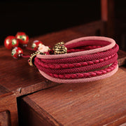 Handmade Red Cloisonné Bracelets String Bracelet