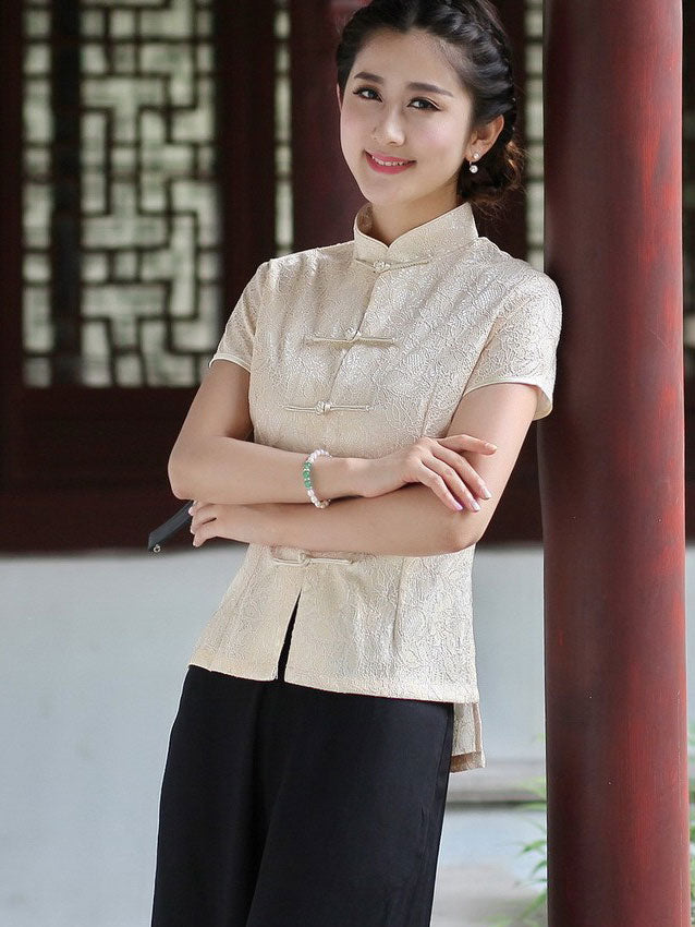 2026 Women Cheongsam Qipao Blouse Shirt - IMALLURE – imallure