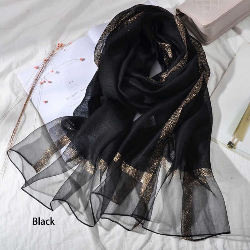 Lightweight Mulberry Silk Women Scarfs Shawls