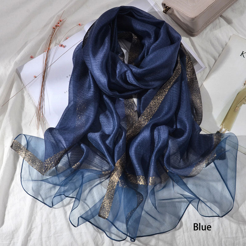 Lightweight Mulberry Silk Women Scarfs Shawls