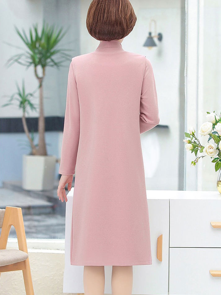 2 Pieces Mothers Women Dress Outfit with Jacket