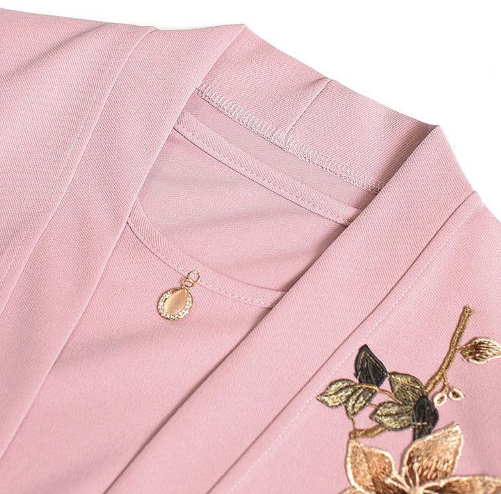 2 Pieces Mothers Women Dress Outfit with Jacket