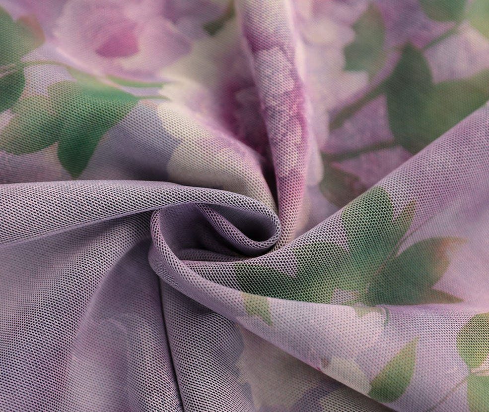 Purple Floral Print Sleeveless Cheongsam Qipao Dress