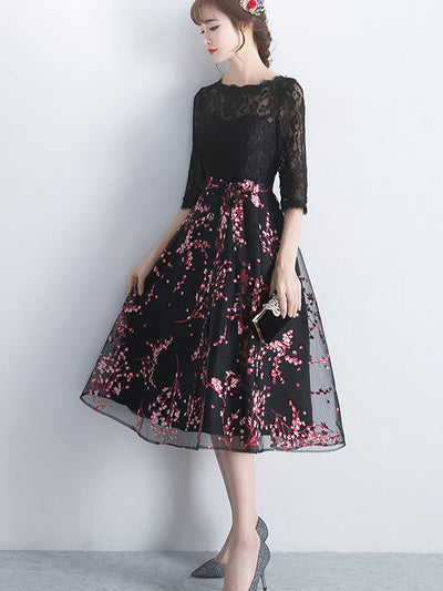 2023 Summer Floral Fit & Flare Midi Dress