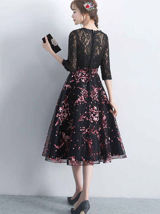 2023 Summer Floral Fit & Flare Midi Dress