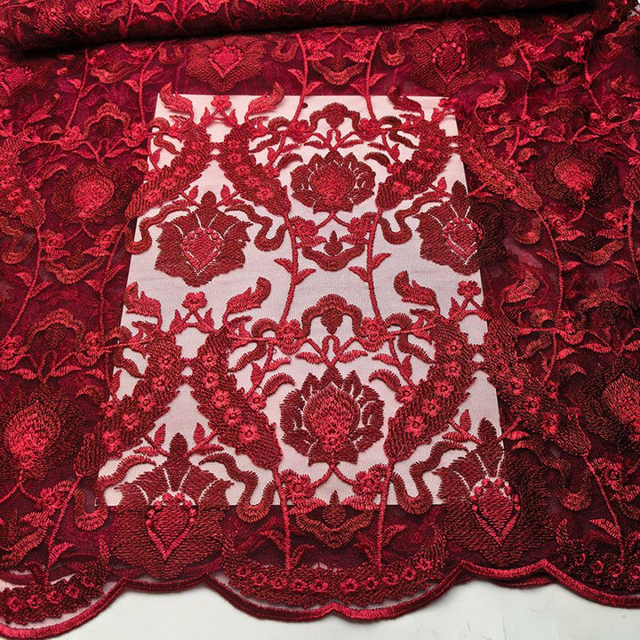 Red Lace Fishtail Wedding Bride Qipao Cheongsam Dress