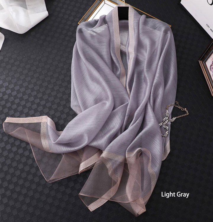 Lightweight Mulberry Silk Women Scarfs Shawls