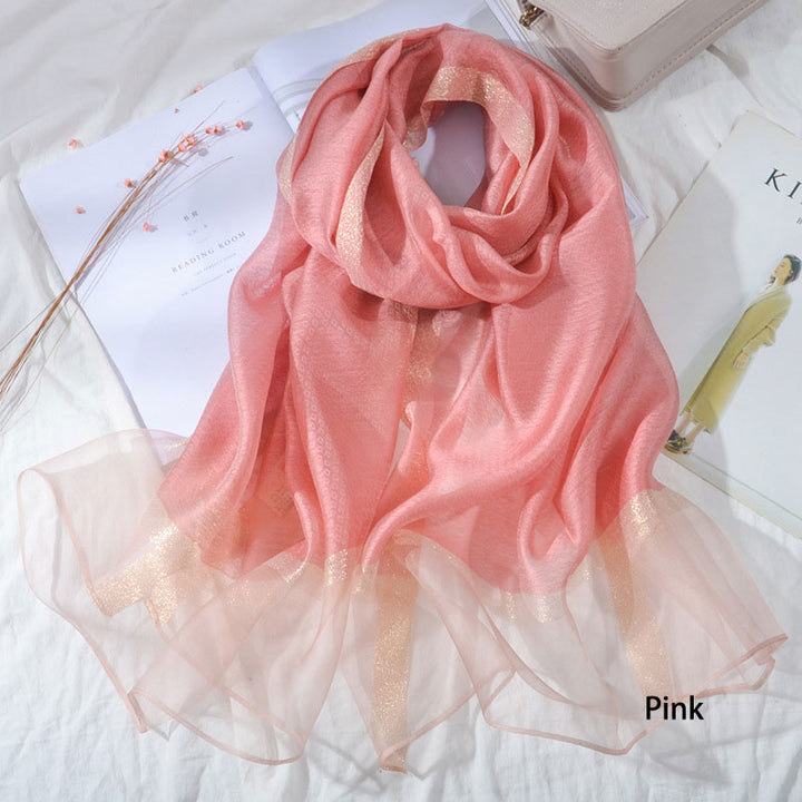 Lightweight Mulberry Silk Women Scarfs Shawls