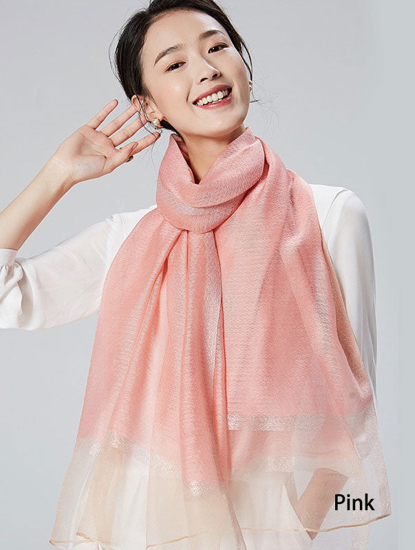 Lightweight Mulberry Silk Women Scarfs Shawls