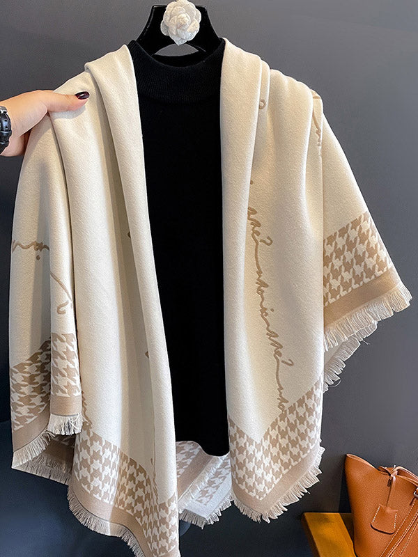 Wool Blend Women Winter Scarf Shawl