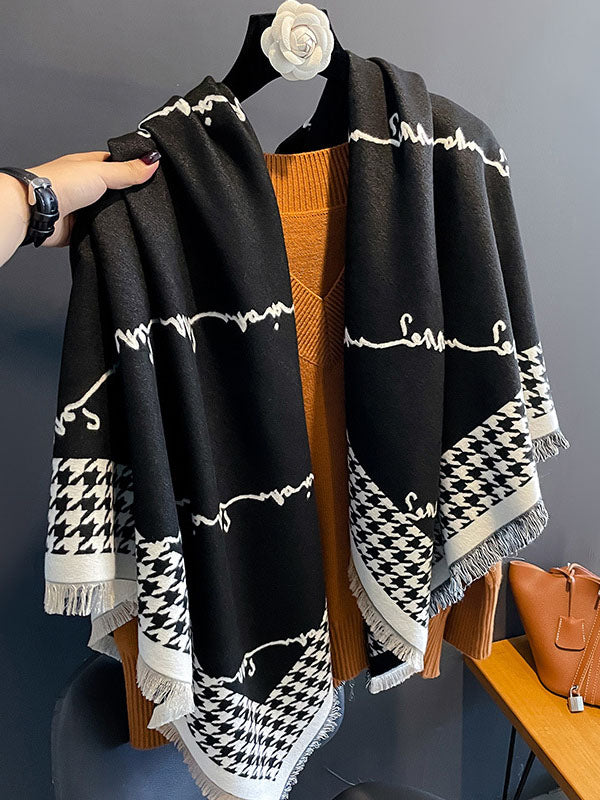 Wool Blend Women Winter Scarf Shawl