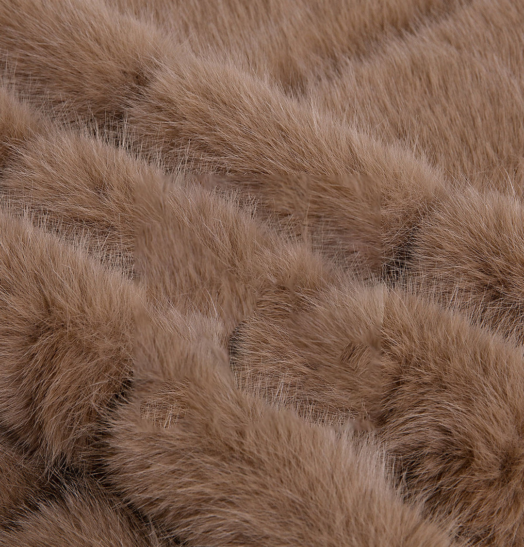 White Camel Women Wedding Party Faux Fur Shawl Wrap Shawl