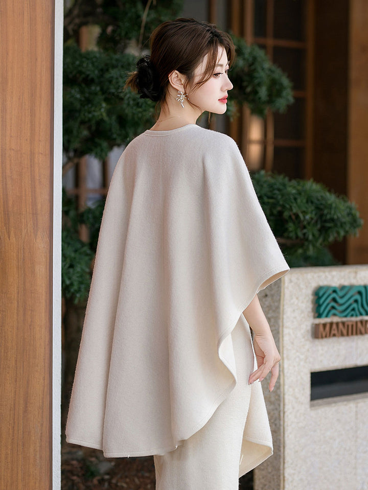 Women Spring Fall Shawl Wrap Open Front Poncho Sweater