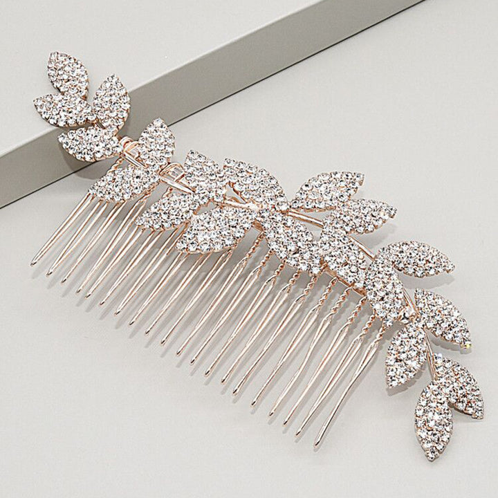 Gold Silver Rhinestone Wedding Hair Combs Clips