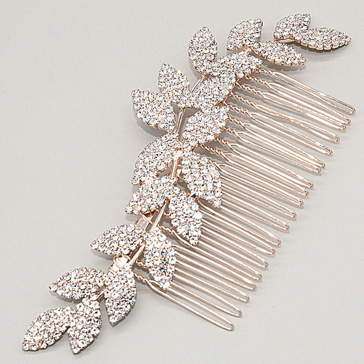 Gold Silver Rhinestone Wedding Hair Combs Clips