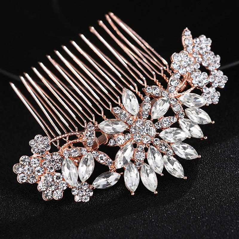 Rhinestone Crystal Bridal Wedding Side Hair Comb