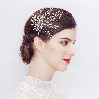 Rhinestone Crystal Bride Wedding Hair Clips
