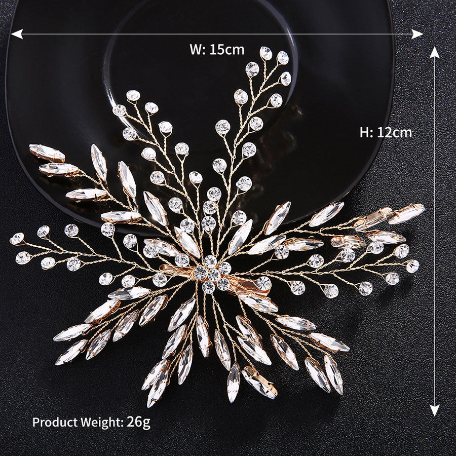Rhinestone Crystal Bride Wedding Hair Clips
