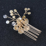 3 Pieces Rhinestone Flower Bride Wedding Hair Pins