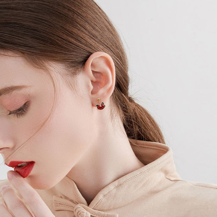 2022 Zodiac Tiger Drop Dangle Earrings New Year Birthday Gift