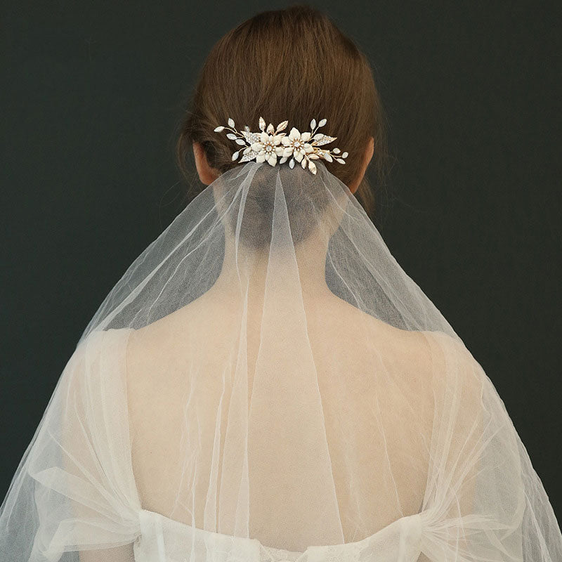 Rhinestone Crystal Flower Bridal Wedding Hair Clips