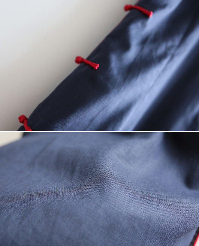 Custom Tailored Blue Modern Qipao / Cheongsam Dress