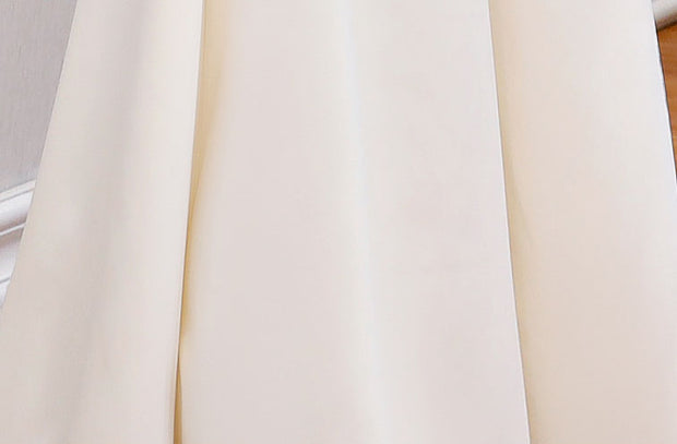 White Beads Embroidered Fishtail Qipao / Cheongsam Wedding Dress