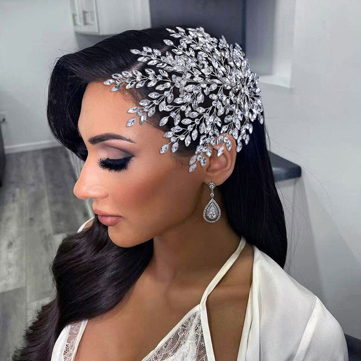 Rhinestone Wedding Bridesmaids Bride Hair Vine Clip Headpieces