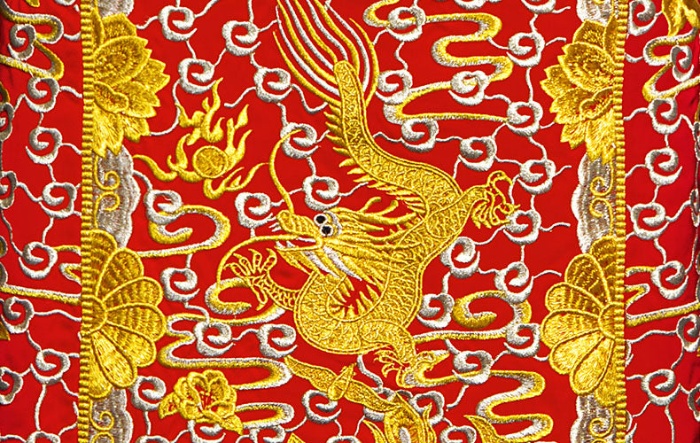 Red Embroidered Phoenix Chinese Wedding Bridal Qun Gua