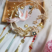 Chinese Vintage Phoenix Bride Hand Held Fans