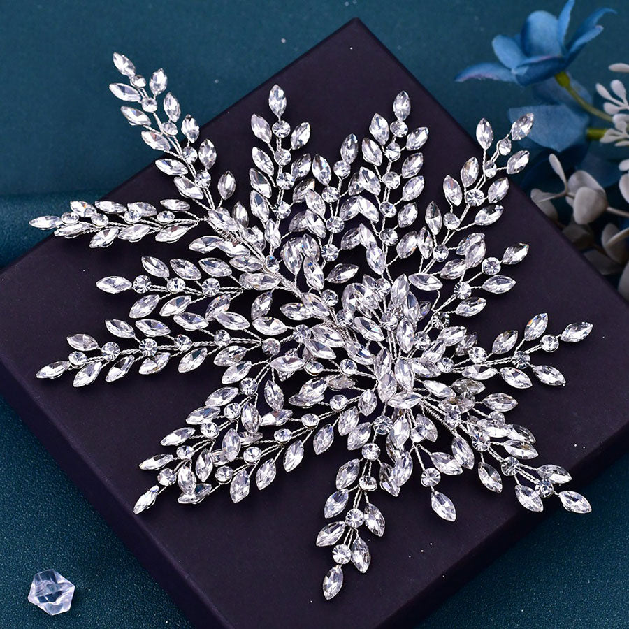 Rhinestone Wedding Bridesmaids Bride Hair Vine Clip Headpieces