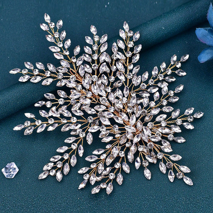 Rhinestone Wedding Bridesmaids Bride Hair Vine Clip Headpieces