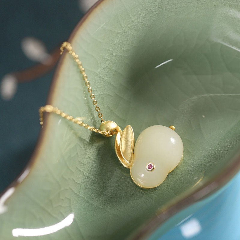 2023 Zodiac Rabbit Pendant Necklace Christmas Birthday Gift