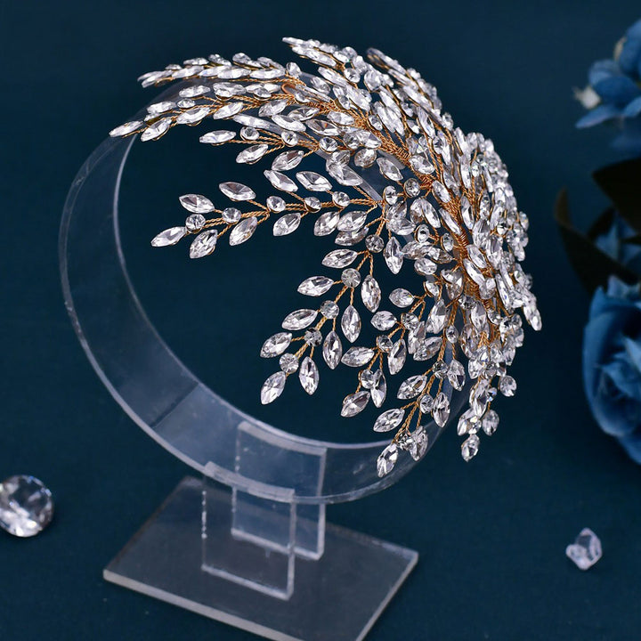 Rhinestone Wedding Bridesmaids Bride Hair Vine Clip Headpieces
