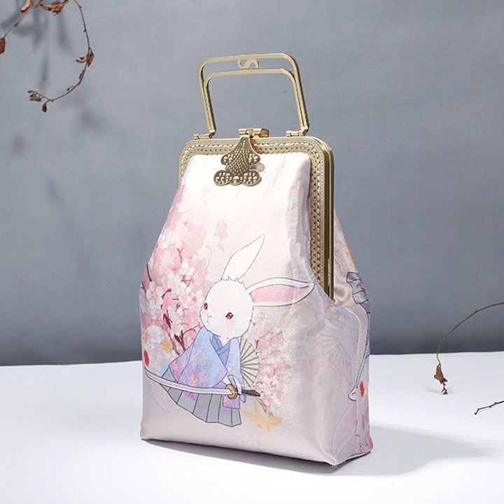 Pink Rabbit Shoulder Cross Top Handle Handbag