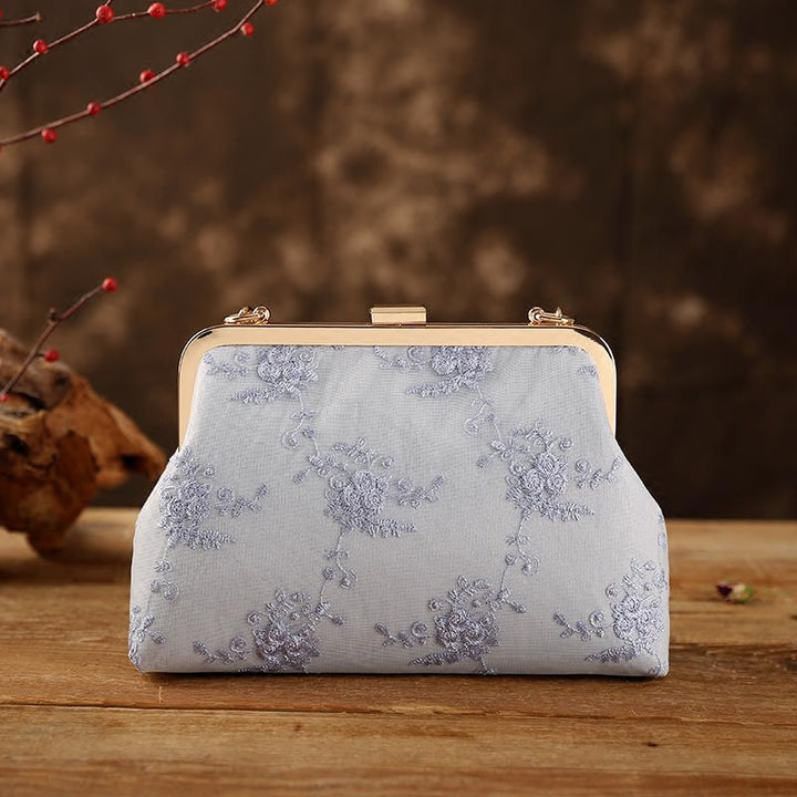 Lace Chain Strap Clutch Purse Party Bag