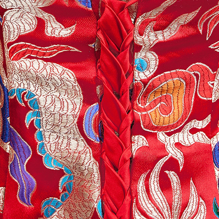 Dragon Sweetheart Mermaid Train Cheongsam Qipao Prom Dress