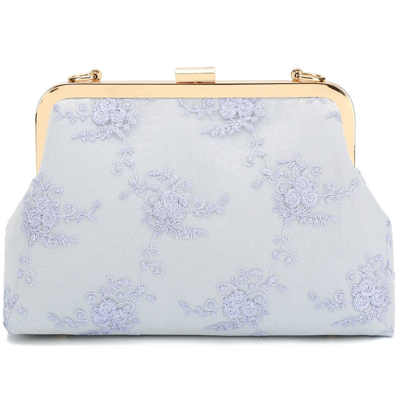 Lace Chain Strap Clutch Purse Party Bag
