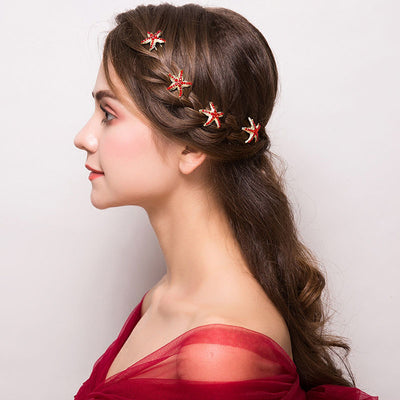 Imaashi Bridal Flower Headband with Beads & Crystals, Hair Accessories, Wedding Tiara, Hair Vine, Rhinestone Headwear Jewellery, Hair Clip
