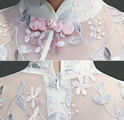 Embroidered Lace Kids Girl's Cheongsam / Qipao Dress