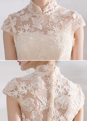 Bridesmaid A-Line Qipao / Cheongsam Dress with Tulle Skirt